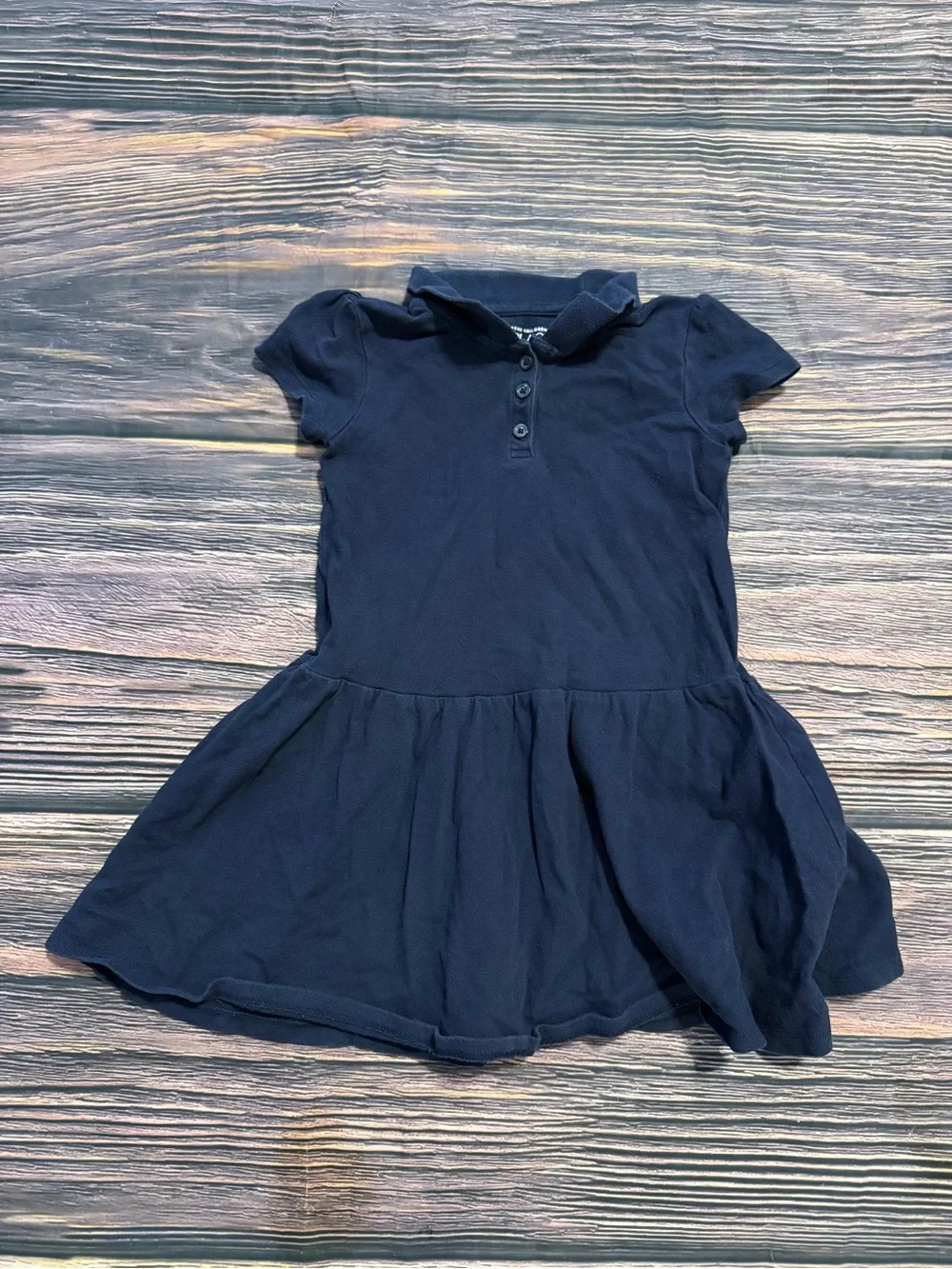 Girls Navy Polo Dress Size 4T